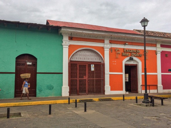 This set of buildings in Granada were part of a beautifully coloured market and restaurant district.