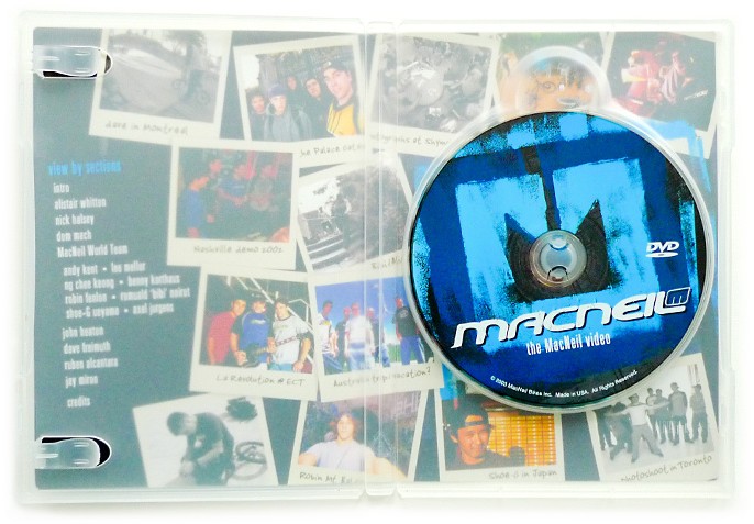 This was the first DVD in the industry to take advantage of translucent plastic jewel case, so it also features graphics and a breakdown of sections and team on the inside of the case.